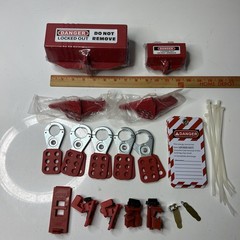 Electrical Lockout Tags-Hasps-Boxes-BallValve, Circuit Breaker Lock-outs