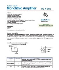 10PCS GALI-51+ Monolithic Amplifier DC-4 GHz RF AMP MMIC 50ohm 18.0dB