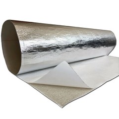 Heat Reflective Barrier Adhesive Backed Aluminum Fiberglass Cloth Sheet