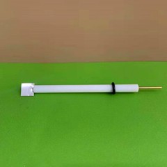 1Pc Purity 99.99% Pt Platinum Electrode Platinum Plate Electrode PTFE Rod 6x80mm