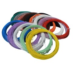 PTFE Cable Wire 28 30 awg Flexible Silver Copper Stranded Choose Colour / Length