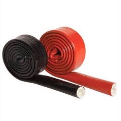 Silicone Fibreglass Fire Sleeving High Temp Insulating Hose Black 4mm~100mm