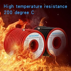 12 Gauge Silicone Wire Spool 25ft Red and 25ft Black Flexible 12 AWG Stranded…