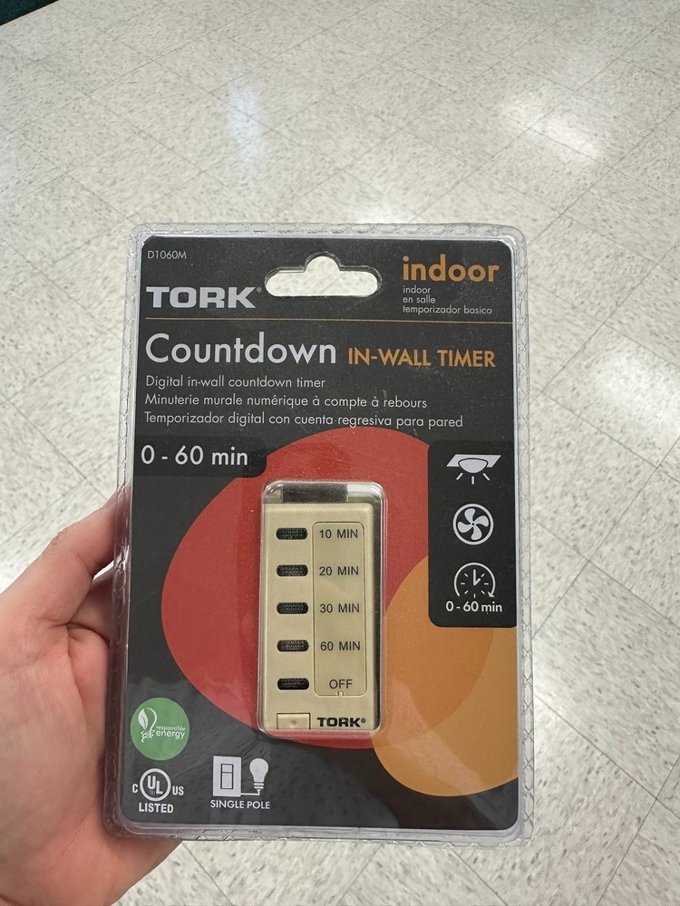 TORK D1060M COUNTDOWN IN-WALL TIMER