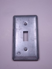 Lot of 2 2594 Appleton Electric Handy Box Cover 4 x 2-1/8 One Switch 865 58C30