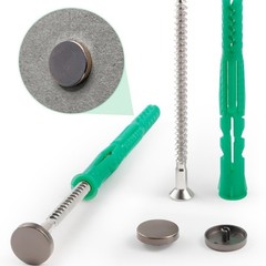 50pcs Expansion Plug Tubes Anching Kits For Various Wall Fixing Mounting Object
