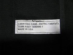 THALES COMM. CARRY CASE ACC.# 1600495-1 NSN: 5895-01-487-1158 AN/PRC-148(V)(C)
