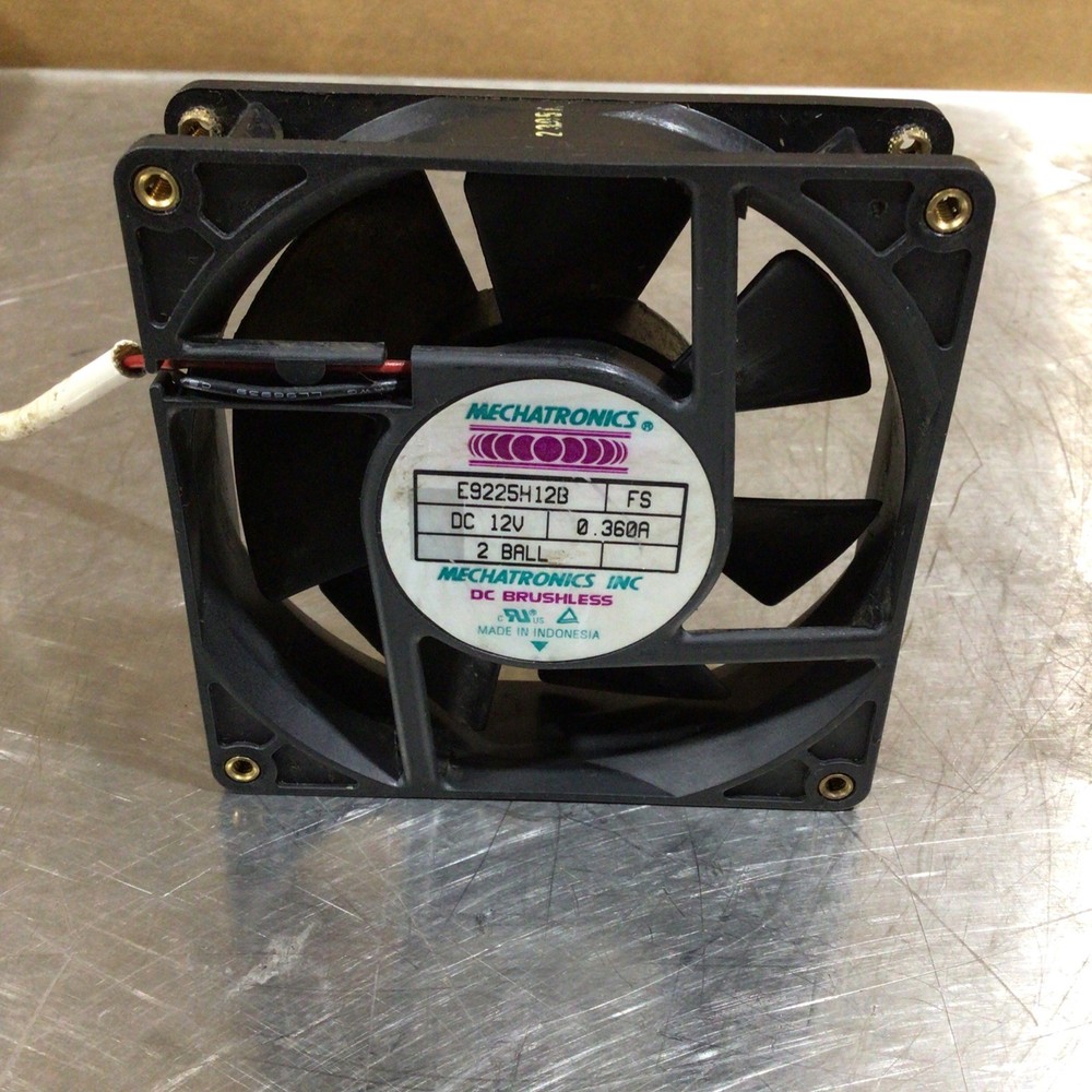 MECHATRONICS E9225H12B DC Brushless Fan, Used
