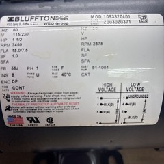 New Leeson 116582.00 1.5HP 115/230V Electric Pump Motor U6C34DK4B Single Phase