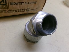 Midwest LT-10045, 1″, 45° Connectors, Box of 10