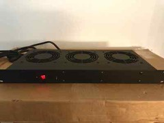 Hammond FT300HA1BK Cooling Fan Tray, W+Red LED Switch 115VAC, 3A, 60Hz – New!