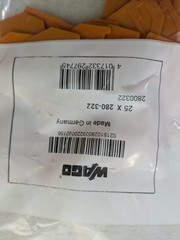 Wago 2800322 Contact Blocks 280-322 Terminal Lot of 25 Industrial Electrical OEM
