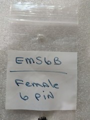 LKG Industries EMS6B Female 6 Pin Mini DIN Connector Industrial 2/order