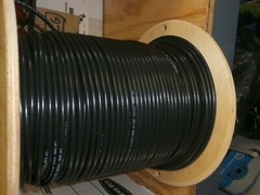 25 FT RG59U COAXIAL CABLE 75 OHM 20 AWG SOLID CENTER 95% BRAID SHIELD,USA,NOS