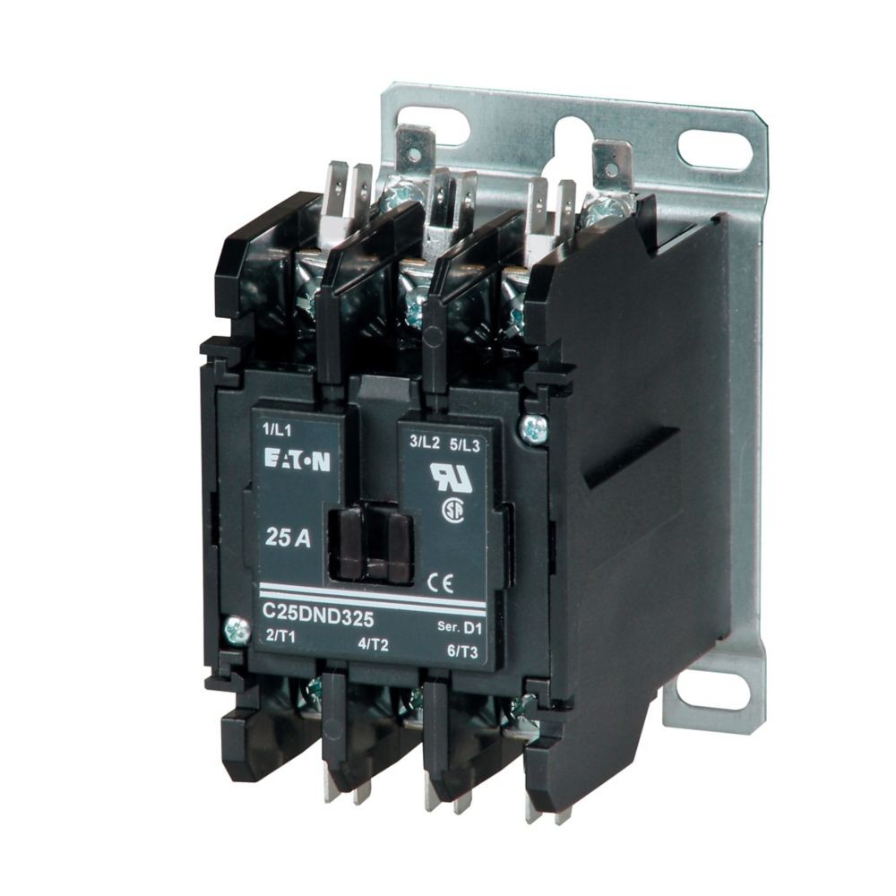 Eaton C25DND230A 30A 2NO Contactor, 110-120 Vac, 50/60 Hz