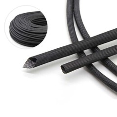 600°C Black HIGH TEMP Fiberglass Sleeving Wire Cable Insulation Tube 1 ~30mm Dia