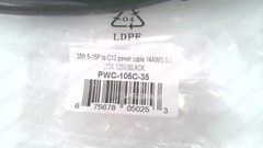 PHANTOM CABLES PWC-105C-35, NEMA 5-15P TO IEC C13 POWER CABLE, NEW #301807