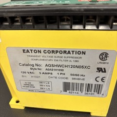 EATON TRANSIENT Surge Suppressor AGSHWCH120N05XC NIB Line EMI ARI Filter