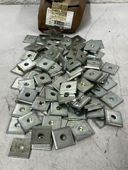 QTY 100 Superstrut Square Washer 1.5 x 1.5″ Size 3/8″ Electro-Galv. AB241-3/8EG