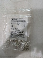 25 Pcs Non-Insulated Ring Terminal 8 AWG 1/4 Stud Bare Copper Lug Connector