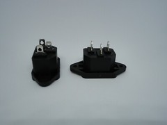 2 Pack AC Computer Power Supply Electric Cable Connection Socket Port Jack 250V