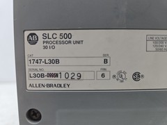 Allen Bradley 1747-L30B Series B SLC-500 PLC Programmable Controller Used *Read