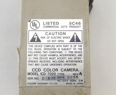 Ikegami ICD-7020 CCD Color Camera 120VAC 5W Computar 8.5mm 1:1.3 Lens