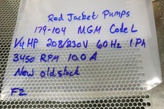 Red Jacket 179-104 MGM Repair Stator 3/4HP 208/230V 60Hz 1Ph 3450RPM 10.0A NEW