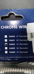 United Pacific 34802 72-inch Long ½” Diameter Chrome Wire Loom