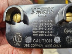 Tork A530M In-Wall Twist Timer, 30 Minute, Ivory Faceplate