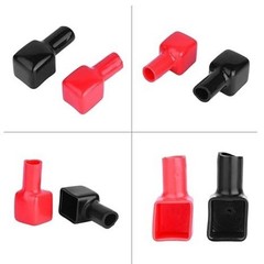 Battery Terminal Covers, 2 Pcs PVC Protectors for Positive and Negative Cables i