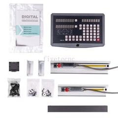 complete set milling/lathe/drill machine dro digital readout+2pcs linear scales