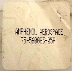 Amphenol Aerospace 75-560083-5P Custom 5 Pin High Voltage Connecter. NEW
