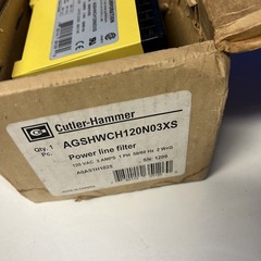 Cutler-Hammer AGSHWCH120N03XS Power Line Filter New Old Stock