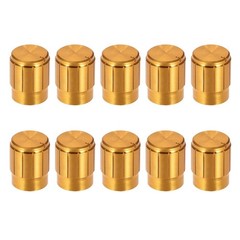 10pcs Potentiometer Knob Gold Tone Rotary Knob 13mm x 17mm Volume Control Knob