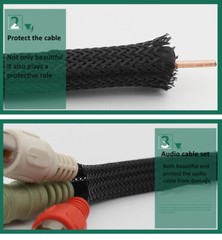Wire Cable Protector Insulated Braid Sleeve Gland Expandable Spiral Wrapping