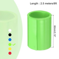 Battery Wrap Heat Shrink Tubing 51mm Dia 80mm Flat 8 Feet Fruit Green