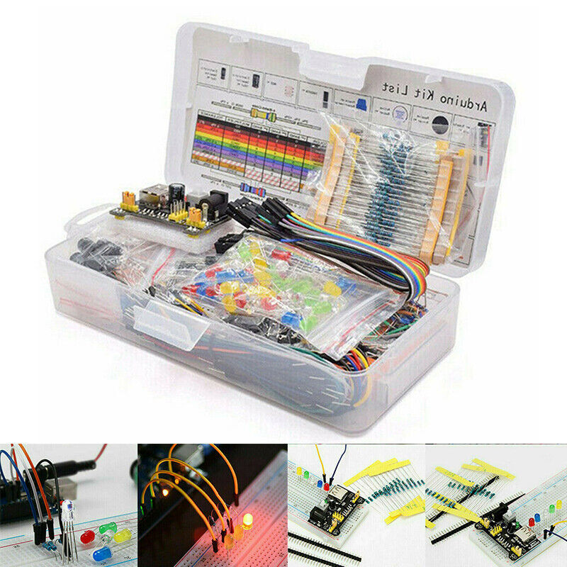 Electronic Components Kit 830 Connect Points Breadboard Cable Resistor R8K2