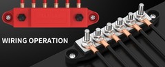 275A Bus Bar Car Audio Bus Bar Battery Positive Terminal and Ground Bus Bar