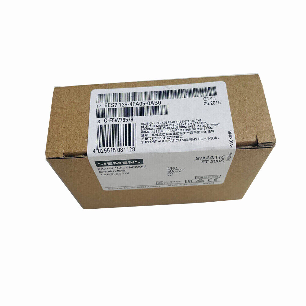 6ES7 138-4FA05-0AB0 NEW SIEMENS 6ES7138-4FA05-0AB0 ET200S Electronics Module