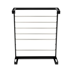 Black Heavy Duty Cable Reel Holder and Dispenser With 6 Stainless Steel Rods