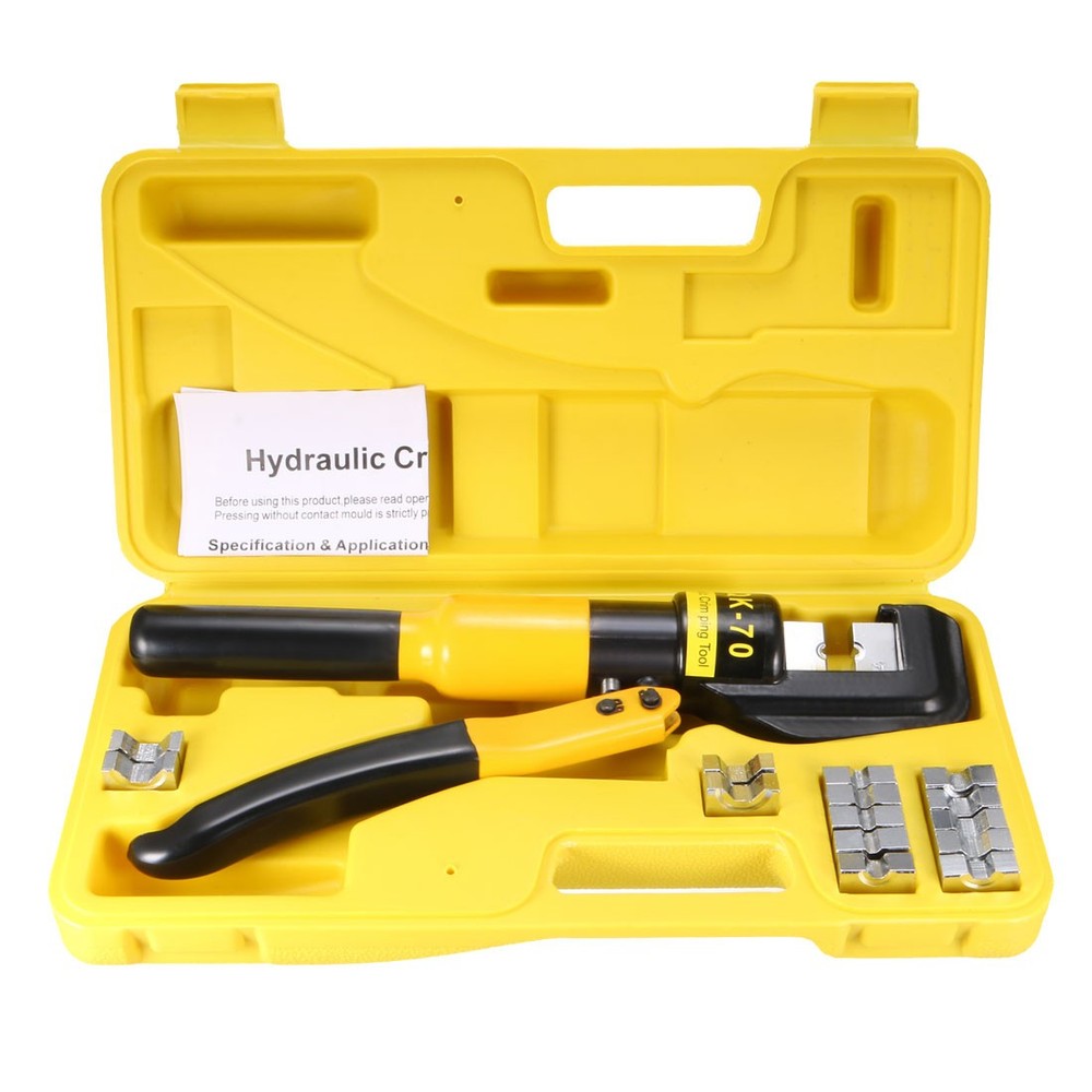6 Ton Hydraulic Wire Cable Lug Terminal Crimping Tool 8 Dies YQK-70