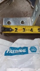 (4 pcs) Fastenal 4-Hole 3-Way Corner Angle – 90° Zinc Plated, 48692