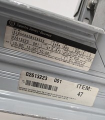 GE SPECTRA SERIES BUSWAY DUCT ECGAAADZBCZDZZ. 10x12x10. 800A, 600V.