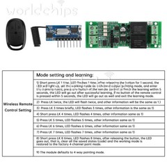 12V 24V 10A DC Motor Driver Forward Reverse Controller / Wireless Remote Control
