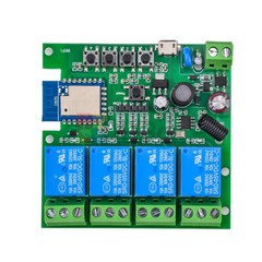 4 Channel 433MHz Wifi Smart Switch Module For Tuya APPAC85V-250V/Micro USB 5V