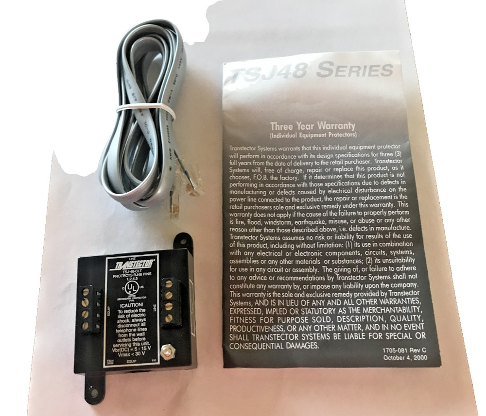 TSJ-48-CLT SURGE PROTECTION TRANSTECTOR (NEW)