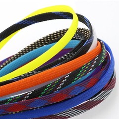 8mm Expandable PET Braided Cable Sleeving Mesh Loom Wire Wrap Harness Sheathing