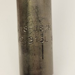 Stuffing Tube Assembly 90 Degree M24235/18-182M W/Nut & Ring 316 SS Size B