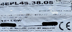 Carol 4EPL4S 18/4C+22/3P+22/4C+22/2C All Shielded Access Control Cable CMP /50ft